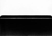  Sahara (Horizont) 3/69, 1969, schwarzer Kugelschreiber auf Leinwand, 100 x 145 cm