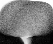  Vulkan 54/68, 1968, schwarzer Kugelschreiber auf Leinwand, 100 x 120 cm