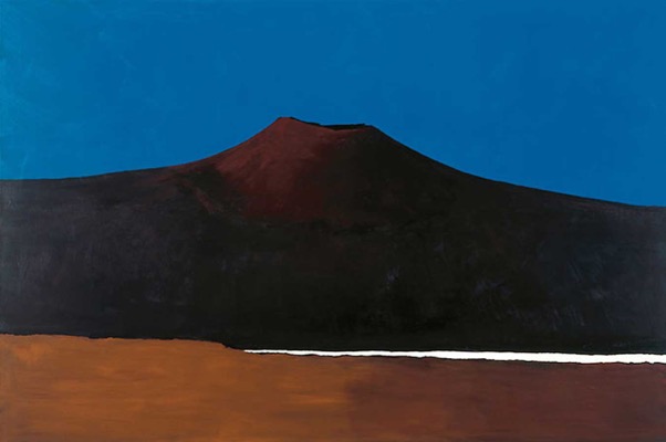 Vulkan 05.11.04, 2004, Acryl auf Leinwand, 160 x 240 cm