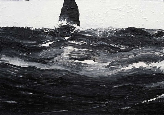 Westmännerinseln 02/22.07.07, 2007, Acryl auf Leinwand, 155 x 220 cm
