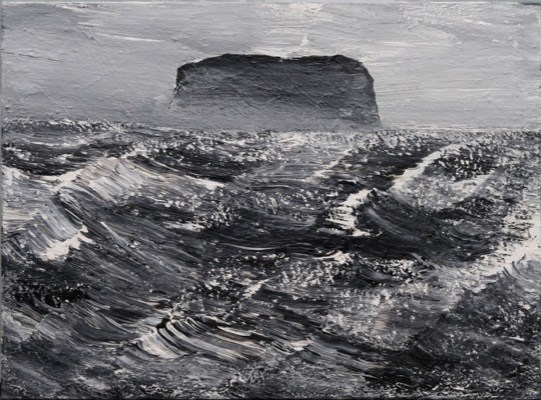 Westmännerinseln 02/28.07.07, 2007, Acryl auf Leinwand, 155 x 210 cm