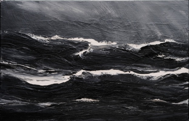 Westmännerinseln 02/13.09.07, 2007, Acryl auf Leinwand, 160 x 250 cm