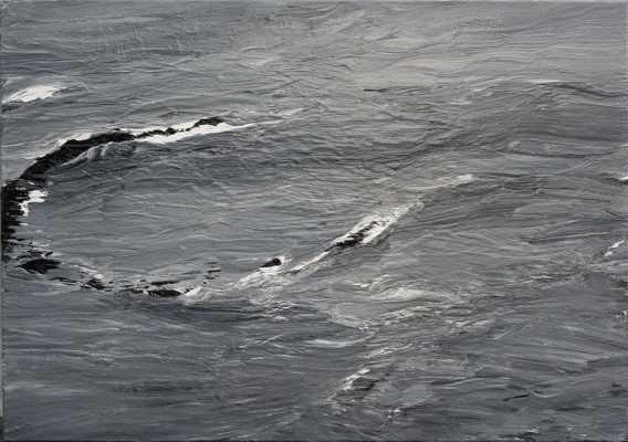 Westmännerinseln 02.08.10, 2010, Acryl auf Leinwand, 120 x 170 cm