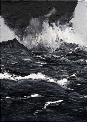 Westmännerinseln 12.11.11, 2011, Acryl auf Leinwand, 70 x 50 cm