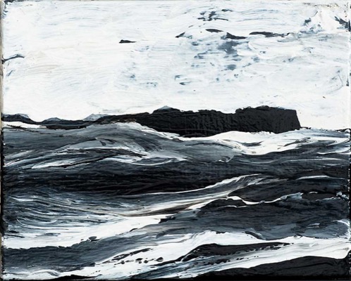 Westmännerinseln 21.12.10, 2010, Acryl auf Leinwand, 24 x 30 cm