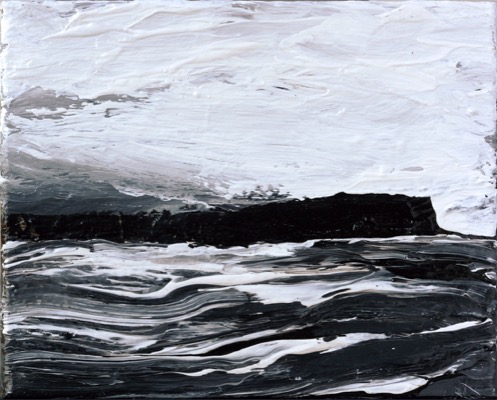 Westmännerinseln 30.01.10, 2010, Acryl auf Leinwand, 24 x 30 cm