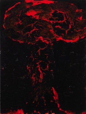 Atom 1/2018, Acryl auf Fotografie auf LupuBond, 120 x 90 cm