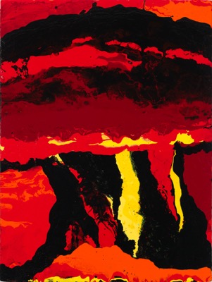 Atom 10/2019, Acryl auf Fotografie auf LupuBond, 120 x 90 cm