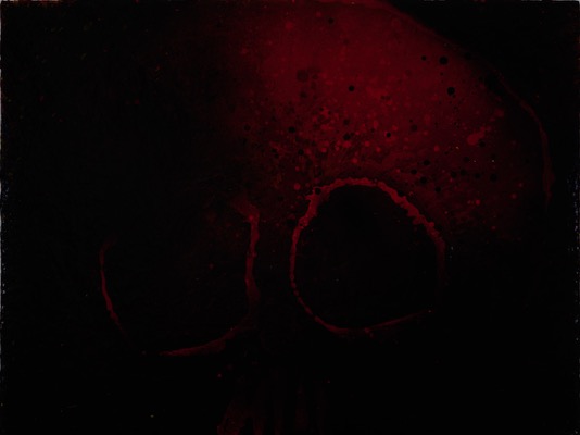 Vulkan 21/2021, Acryl auf Fotografie auf LupuBond, 90 x 120 cm