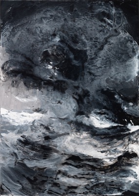 Vulkan 2/2018, Acryl auf Leinwand, 70 x 50 cm