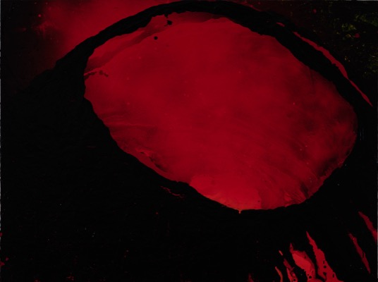 Vulkan 8/2021, Acryl auf Fotografie auf LupuBond, 90 x 120 cm