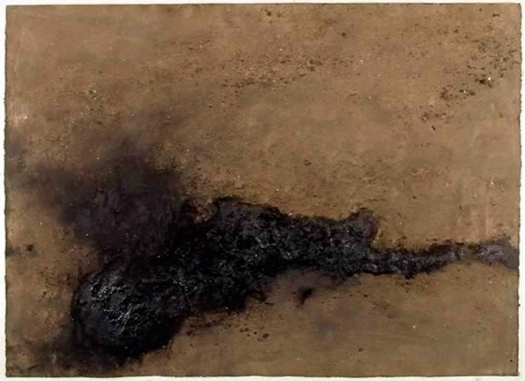Adamah 22.6.82/2, 1982, farbige Gouache auf Papier, 75 x 105 cm