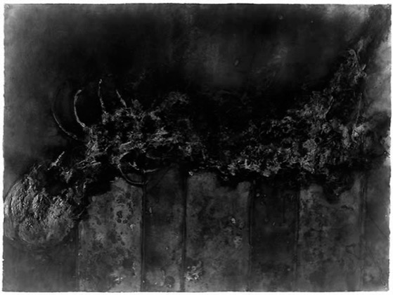 Krematorium 24.4.81, 1981, Gouachen auf Papier, 75 x 105 cm