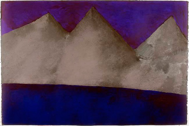 Berge 15.1.96, 1996, Pastell, 80 x 120 cm