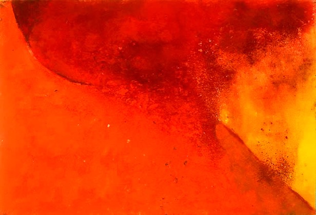 Vulkan 10.8.92, 1992, Pastell, 80 x 120 cm