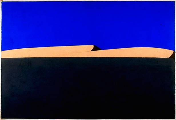 Wüste 15.01.01, 2001, Pastell, 80 x 120 cm
