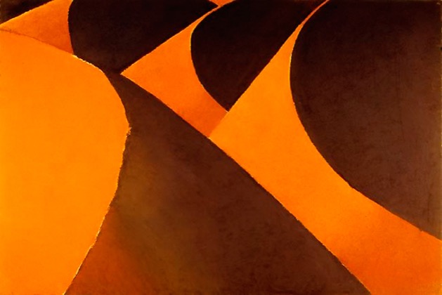 Wüste 26.1.00, 2000, Pastell, 80 x 120 cm